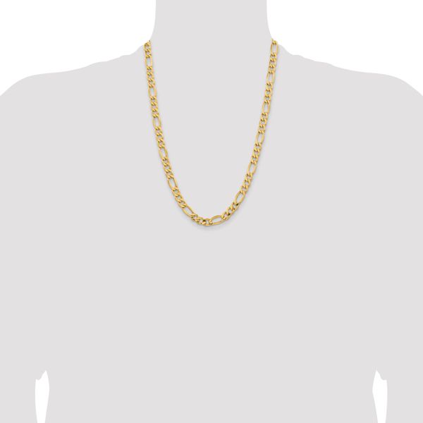 Leslie's 10k 8.5mm Semi-Solid Figaro Chain - Image 4