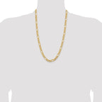 Leslie's 10k 8.5mm Semi-Solid Figaro Chain - Image 4