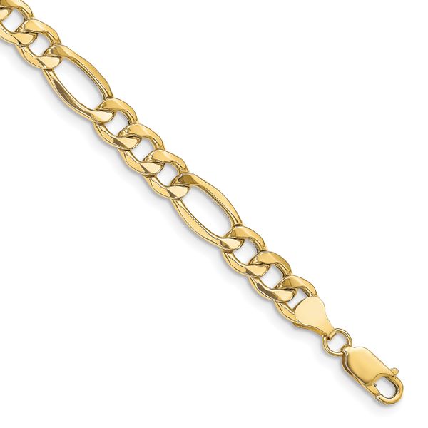 Leslie's 10k 8.5mm Semi-Solid Figaro Chain