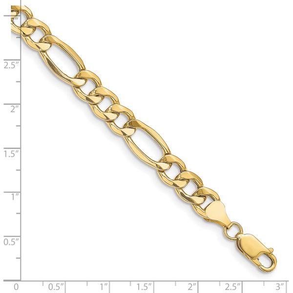 Leslie's 10k 8.5mm Semi-Solid Figaro Chain - Image 2
