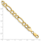 Leslie's 10k 8.5mm Semi-Solid Figaro Chain - Image 2