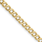 Leslie's 10k 3.35mm Semi-Solid Curb Link Chain