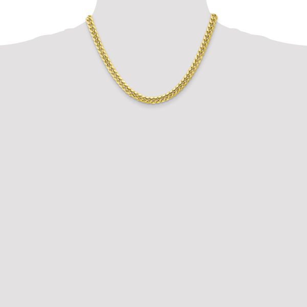 Leslie's 10k 6.75mm Semi-Solid Miami Cuban Chain - Image 4