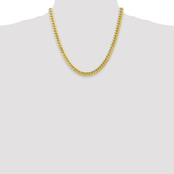 Leslie's 10k 6.75mm Semi-Solid Miami Cuban Chain - Image 4