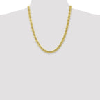 Leslie's 10k 6.75mm Semi-Solid Miami Cuban Chain - Image 4