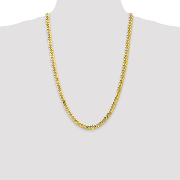 Leslie's 10k 6.75mm Semi-Solid Miami Cuban Chain - Image 4