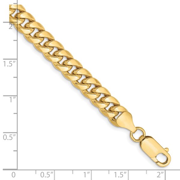 Leslie's 10k 6.75mm Semi-Solid Miami Cuban Chain - Image 2