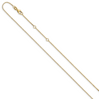 Leslie's 10k .8mm D/C Round Cable 1in+1in Adjustable Chain - Image 2