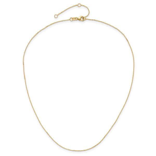 Leslie's 10k .8mm D/C Round Cable 1in+1in Adjustable Chain - Image 4