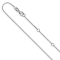 Leslie's 10k WG .8mm D/C Round Cable 1in+1in Adjustable Chain