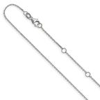 Leslie's 10k WG .8mm D/C Round Cable 1in+1in Adjustable Chain