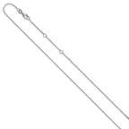 Leslie's 10k WG .95mm D/C Round Cable 1in+1in Adjustable Chain - Image 2
