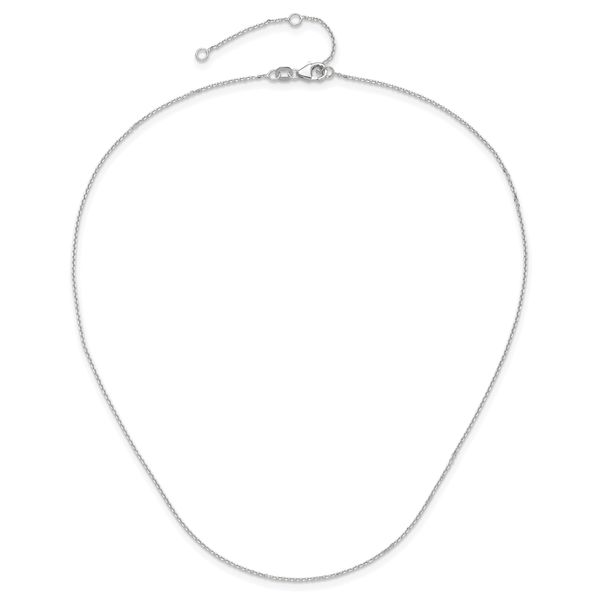 Leslie's 10k WG .95mm D/C Round Cable 1in+1in Adjustable Chain - Image 4
