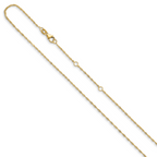 Leslie's 10k 1.25mm Singapore 1in+1in Adjustable Chain - Image 2