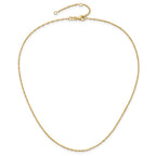 Leslie's 10k 1.25mm Singapore 1in+1in Adjustable Chain - Image 4