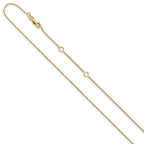 Leslie's 10k .8mm Baby Spiga 1in+1in Adjustable Chain - Image 2