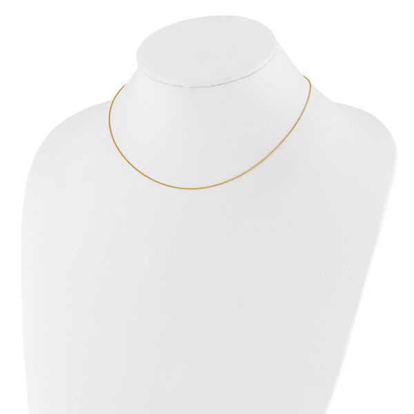 Leslie's 10k .8mm Baby Spiga 1in+1in Adjustable Chain - Image 3