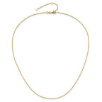 Leslie's 10k .8mm Baby Spiga 1in+1in Adjustable Chain - Image 4