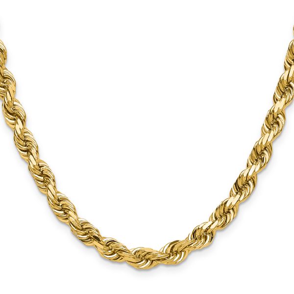 Leslie's 10K 6.5mm Diamond-Cut Rope Chain - Image 2