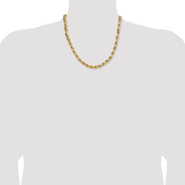 Leslie's 10K 6.5mm Diamond-Cut Rope Chain - Image 4