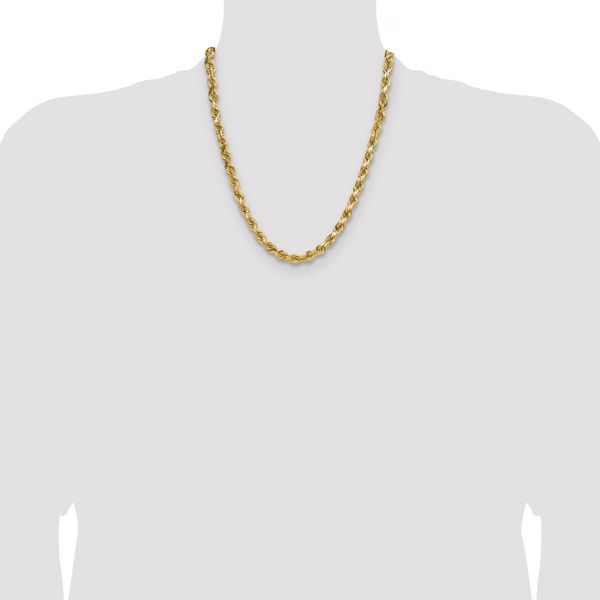 Leslie's 10K 6.5mm Diamond-Cut Rope Chain - Image 4
