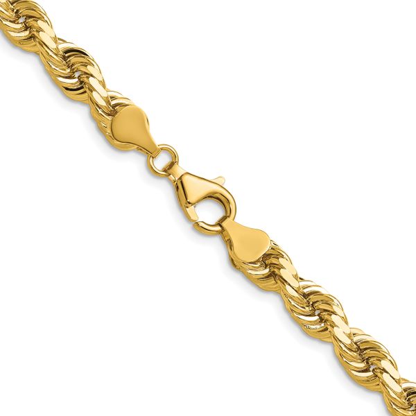Leslie's 10K 6.5mm Diamond-Cut Rope Chain - Image 3