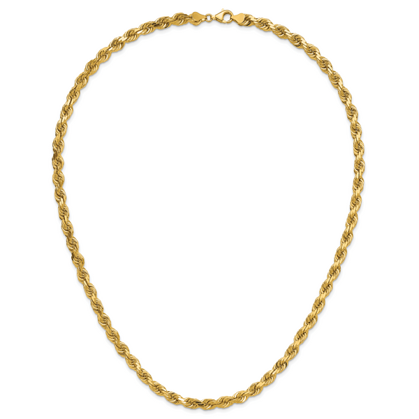 Leslie's 10K 6.5mm Diamond-Cut Rope Chain - Image 5