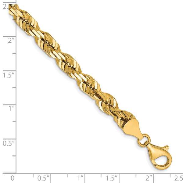 Leslie's 10K 6.5mm Diamond-Cut Rope Chain - Image 2