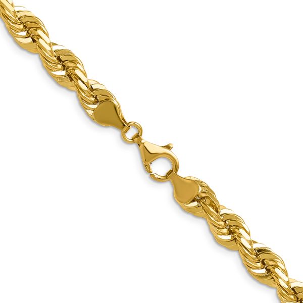 Leslie's 10K 7mm Diamond-Cut Rope Chain - Image 3