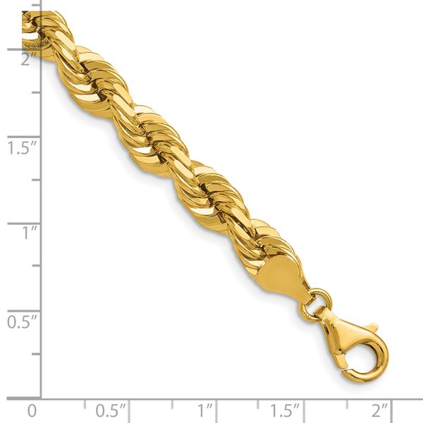 Leslie's 10K 7mm Diamond-Cut Rope Chain - Image 5