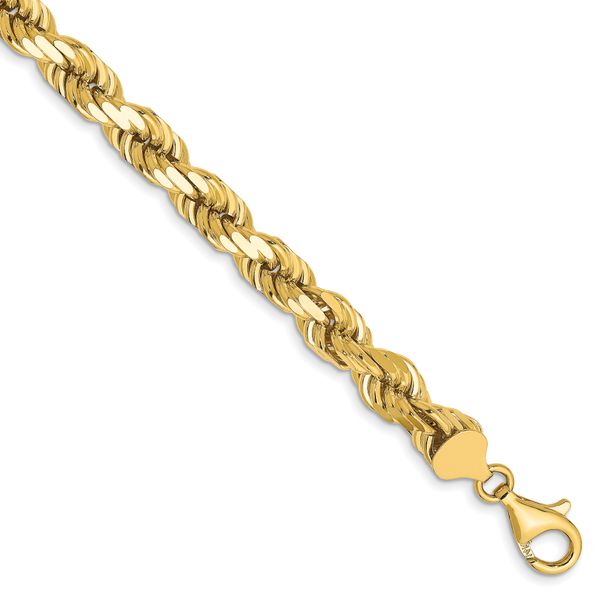 Leslie's 10K 7mm Diamond-Cut Rope Chain