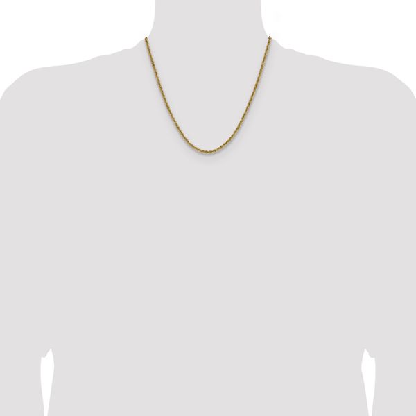 Leslie's 10k 3mm Solid Regular Rope Chain - Image 4