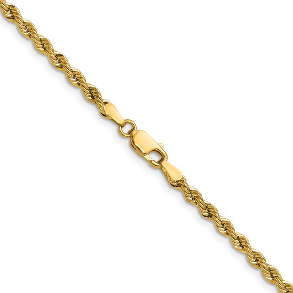 Leslie's 10k 3mm Solid Regular Rope Chain - Image 3