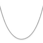 Leslie's 10K White Gold 1.4mm Flat Cable Chain - Image 2