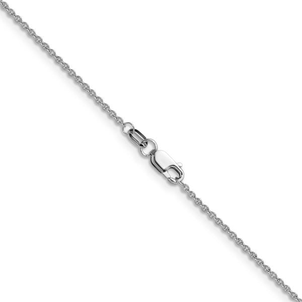 Leslie's 10K White Gold 1.4mm Flat Cable Chain - Image 3
