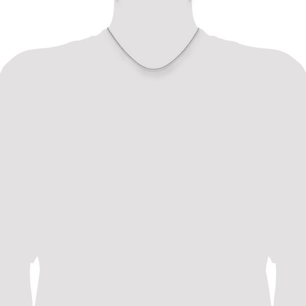 Leslie's 10K White Gold 1.4mm Flat Cable Chain - Image 4