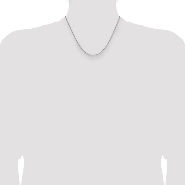 Leslie's 10K White Gold 1.4mm Flat Cable Chain - Image 4