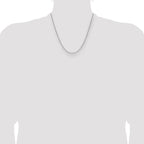 Leslie's 10K White Gold 1.4mm Flat Cable Chain - Image 4