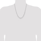 Leslie's 10K White Gold 1.4mm Flat Cable Chain - Image 4