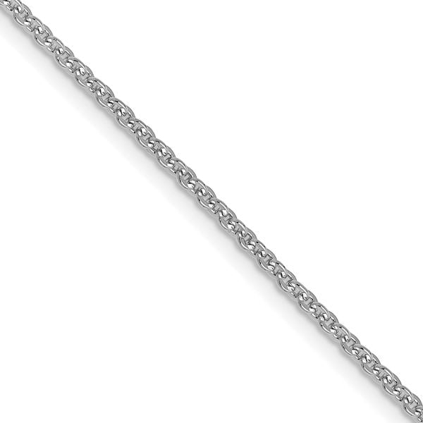 Leslie's 10K White Gold 1.4mm Flat Cable Chain