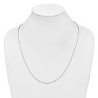 Leslie's 10K White Gold 1.4mm Flat Cable Chain - Image 4