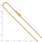 Leslie's 10k 1.4mm Flat Cable 1in+1in Adjustable Chain - Image 3