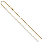 Leslie's 10k 1.5mm Singapore 1in+1in Adjustable Chain - Image 2