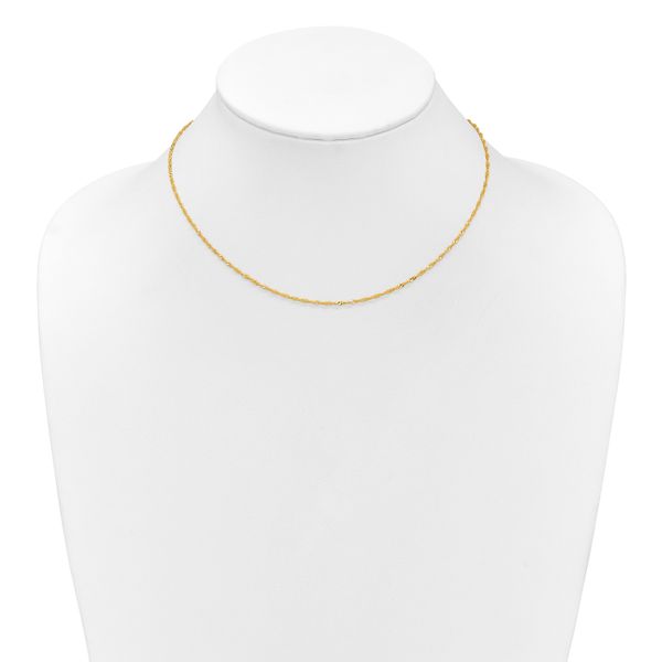 Leslie's 10k 1.5mm Singapore 1in+1in Adjustable Chain - Image 4