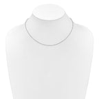 Leslie's 10k White Gold 1.5mm Singapore 1in+1in Adjustable Chain - Image 4