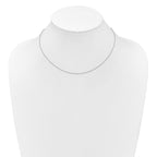Leslie's 10k White Gold 1mm Spiga 1in+1in Adjustable Chain - Image 4