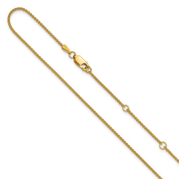 Leslie's 10k 1.2mm Spiga 1in+1in Adjustable Chain