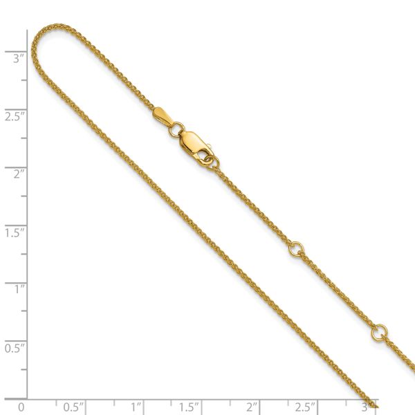 Leslie's 10k 1.2mm Spiga 1in+1in Adjustable Chain - Image 3