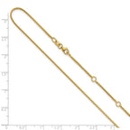 Leslie's 10K 1.1mm Franco 1in+1in Adjustable Chain - Image 3