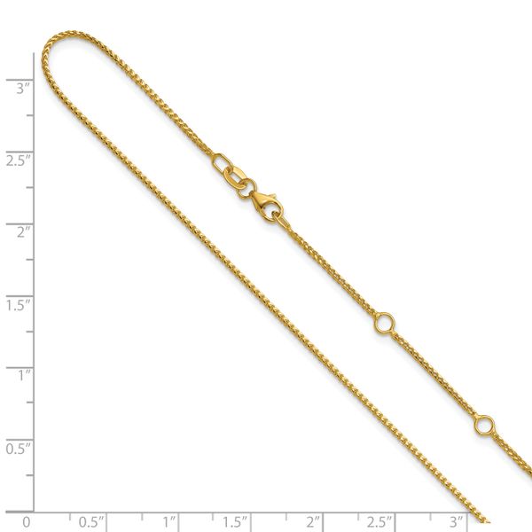 Leslie's 10K 1.1mm Franco 1in+1in Adjustable Chain - Image 3